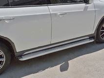 Пороги труба D42 с листом (Лист алюм, проф. нерж) (вариант 1) для Brilliance V5 2014-